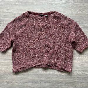 Miss Me Pink Textured Knit Sweater